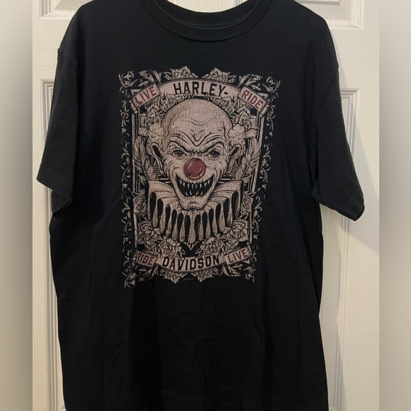 Harley Davidson Scary Clown tee sz. Large Men’s - Picture 1 of 6